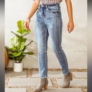 Buckle Bridge by Gly Taylor Ultra High Rise Ankle Crop Jeans 28